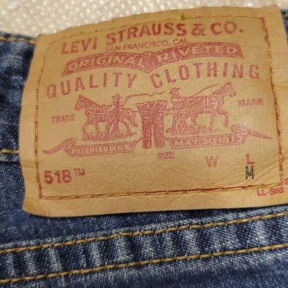 LEVIS 518 WOMENS SUPERFLOW STRETCH CUTOFF SHORTS SIZE JUNIORS 1 - Picture 6 of 8